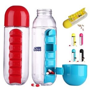 Two-In-One Medicine Box Water Cup