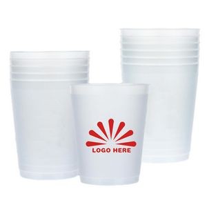 16 oz Clear Plastic Frosted Cup