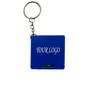 Square Tape measure keychain MOQ 100