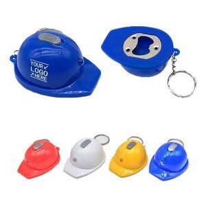 LED Flashlight Helmet Keychain Bottle Opener