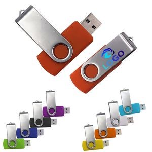 MOQ50 8GB Full Color Swivel USB Flash Drive