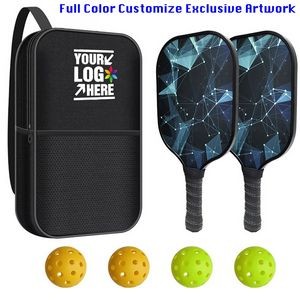 Premium Pickle Ball Paddles Set of 2 Tennis Racket Carrying Bag
