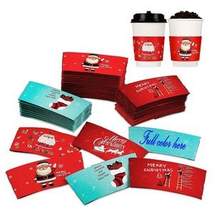 12oz To 16oz Colorful Disposable Coffee Cup Sleeves