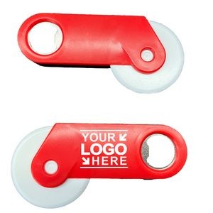 MOQ100PCS Pizza Roller Cutter With Bottle Opener