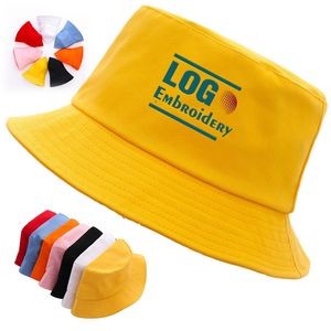 Embroidered Cotton Bucket Hat Fishing Unisex Cap Summer Sombrero Golf Visor
