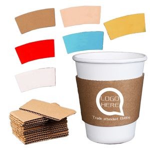 Full Color Printed Coffee Cup Sleeves MOQ500