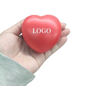 Custom Heart-Shaped Stress Ball in Red Color