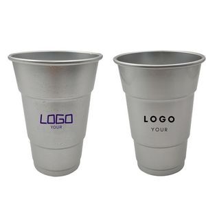 MOQ 100 16oz Aluminum Drinking Cups