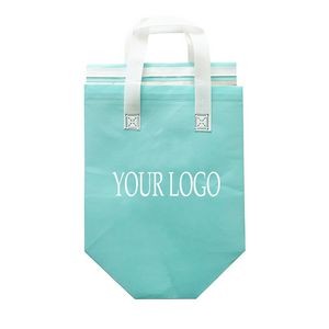Disposable Non-Woven Lunch Tote Cooler Bag MOQ 100pcs