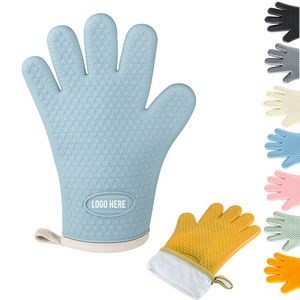 Silicone BBQ Oven Mitt Double Layers