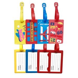 2D Rubber Luggage Tag