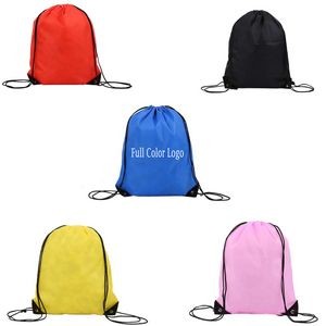 Lightweight Polyester Drawstring Backpack