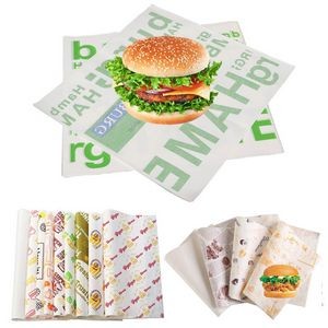 Custom Food Hamburger Sandwich Wrapping Paper