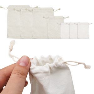 Cotton Drawstring Bag 3 9/10''x3 1/10''