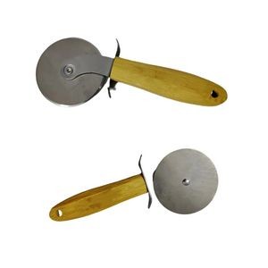 Pizza Cutter With Wooden Handle MOQ 30PCS