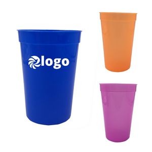 Custom 16 oz Reusable Plastic Drinking Cups MOQ 100pcs