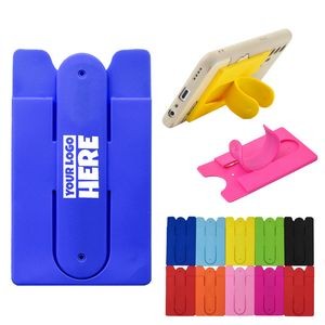 2 in 1 Silicone Phone Wallet with Stand