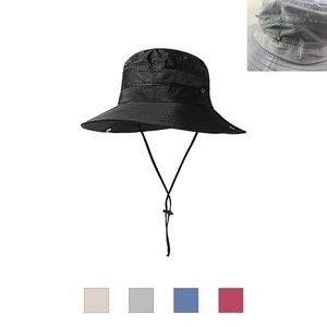 Bucket Hat with Drawstring