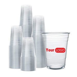 MOQ500 16oz Disposable Clear Plastic Cup