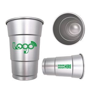 MOQ 50 Recyclable 16oz Aluminum Drink Cup