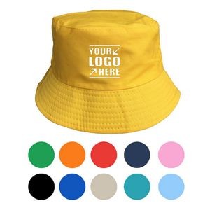 Cotton Fisherman Bucket Sun Hat