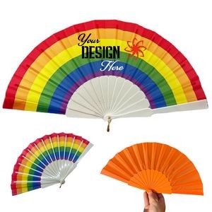 Full Color Plastic Folding Fan Face Custom