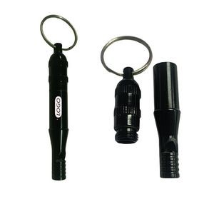 Extra Loud Aluminum Whistle with Key Chain