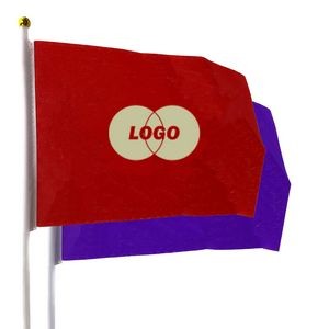 Full Color 5"x 8" Stick Flag MOQ 50PCS