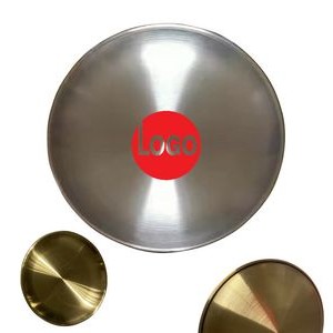 9" Custom Round Double Layer 304 Stainless Steel Food Plates