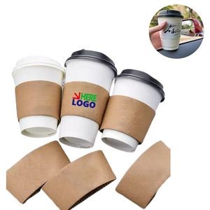 Customizable Disposable Coffee Cup Insulation Sleeve