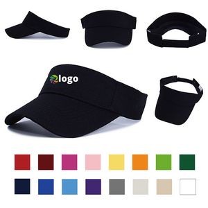 Polyester Empty Top Visor Caps-Full color-MOQ is 50 pcs