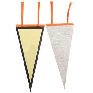 Full Color Triangle Shaped Felt Pennant Flag