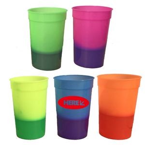 20 Oz. Color Changing Reusable Plastic Stadium Cup