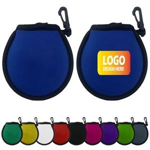 Portable Golf Ball Cleaner Pouch Washer Pocket Bag