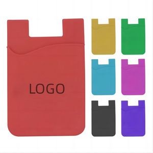 High Quality Silicone Cell Phone Wallet MOQ 100PCS