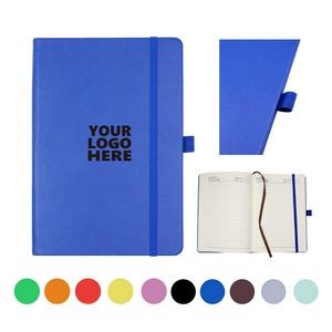 MOQ20 A5 Hard Cover Notebook With Straps Holder