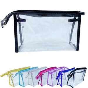 Clear Zippered PVC Pouch Bag