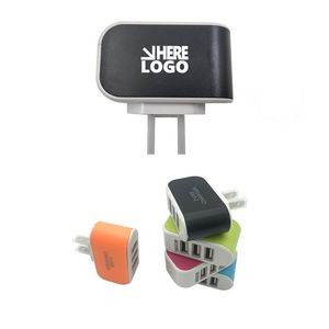 3 USB Phone Charger Candy Colors