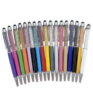 2 in 1 Crystal Stylus Ballpoint Pen for Touch Screens