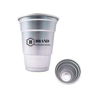 16oz. Recyclable Party Aluminum Drink Cup MOQ 100