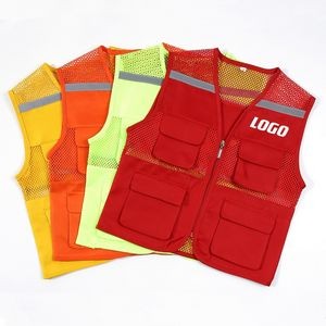Safety Vest with Reflective Strips