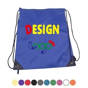MOQ 20PCS Classic Polyester Drawstring Backpacks