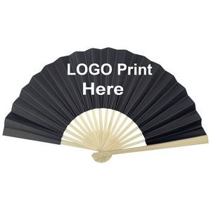Full or One color Bamboo Hand Fan