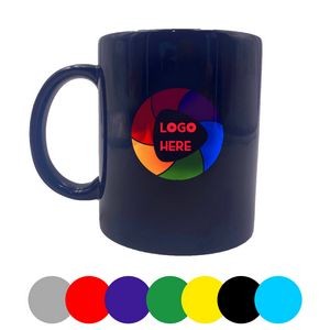 Full Color Printed 11oz Ceramic Colored Gloss Mug
