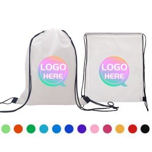 Full Color Polyester Drawstring Backpack