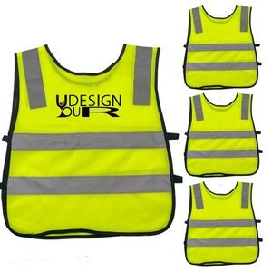 High Visibility Kids Safety Vest MOQ 10 PCS
