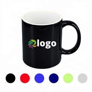 11oz. Two-Tone Ceramic Coffee Mug