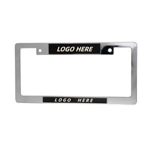 Plastic Chrome License Plate Frame Custom Size Shape