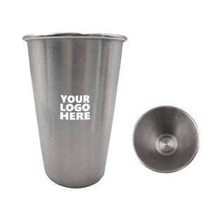 16 Ounce Stainless Steel Pint Cups