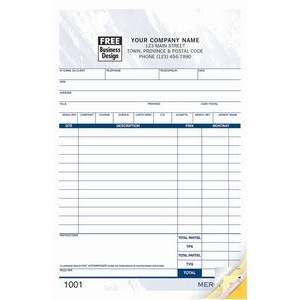 French Sales Register Forms - Large; Facture grand format pour distributrice